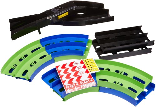 タミヤ ミニ四駆特別販売 ミニ四駆 オーバルホームサーキット 立体レーンチェンジタイプ (ライトグリーン/ブルー) 69569