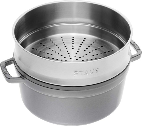Staub ココット ラウンド グレー 26cm ストウブ26ココットラウンド
