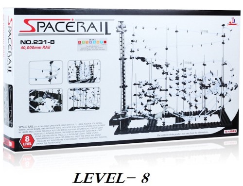 スペースレール(SPACE RAIL) NO.231 無限ループ スペースレール パズル 知育 脳トレ ジェットコースターのような未来的知育玩具 インテリアとしても存在感大 (レベル8)