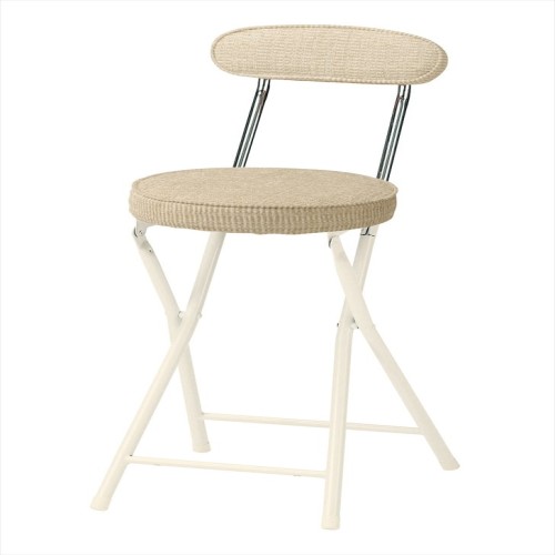 弘益 KOEKI フォールディングハイチェア 折りたたみ 合金鋼 ベージュ PFC-40F(BE)の通販は