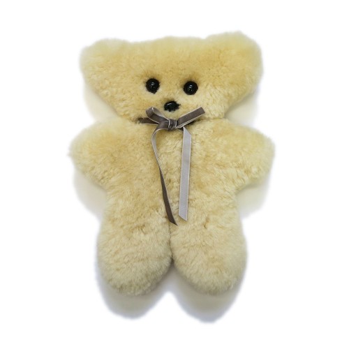FURFURMOUTON ムートン かわいいテディベア 本ムートン優しいぬいぐるみ くま ふわふわ もこもこ Mouton Teddy Bear (ココ（ベージュ系）)