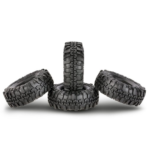 Goolsky 4本 タイヤ AUSTAR AX-4020 1.9インチ110mm 1/10 ロック クローラー タイヤ D90 SCX10 AXIAL RC4WD TF2 RCカー用