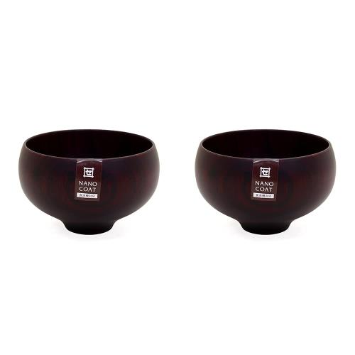 紀州漆器 角田清兵衛商店 お椀 食洗機対応 汁椀 木製 漆器 B.C. TSUBO type1 ブラウン 2個セットの通販は