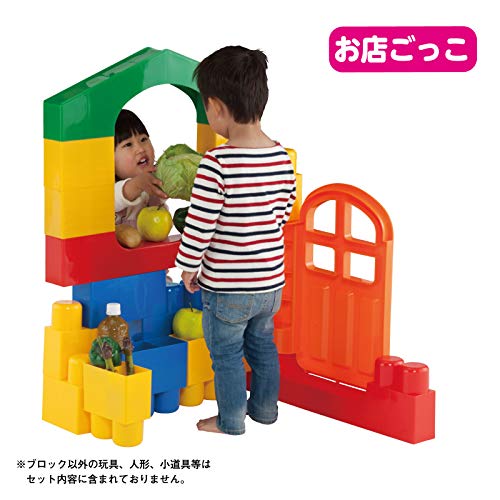 ピープル 全身でブロック 入って遊べるセット 作ったものに入って遊べる 頭が育つ 作例20通り以上 1歳が自分で積める 5種類23パーツ入り YG-115_2