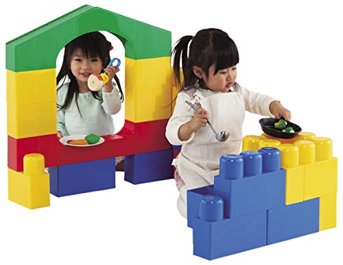 ピープル 全身でブロック 入って遊べるセット 作ったものに入って遊べる 頭が育つ 作例20通り以上 1歳が自分で積める 5種類23パーツ入り YG-115_8