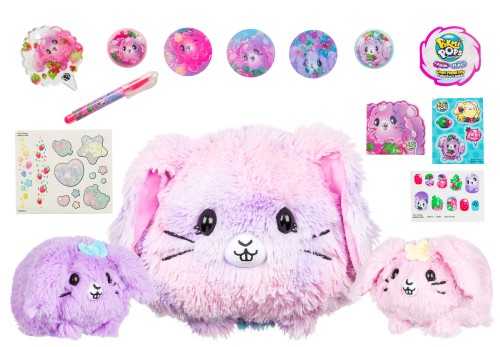 ピクミーポップ　サプライズ！　ジャイアント　フリップ　大きい　ウサギ　バニー　ぬいぐるみ　PIKMI POPS Giant Flips - Cinnabun The Bunny [並行輸入品]_1