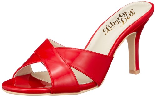 [リバティー ドール] エナメルピンヒールサンダル/5412 5412 レディース レッド S/M/L表示 M(23.5 cm)