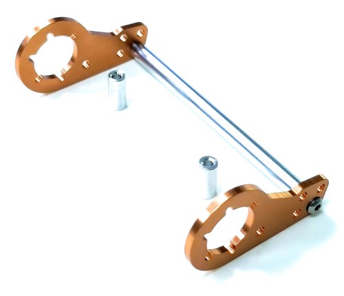 kingfly アルミリアダンパープレート タミヤ CW-01 シャーシ ランチボックス