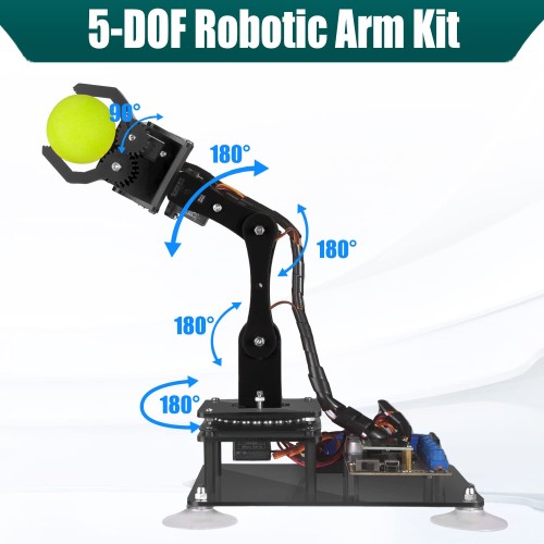 Adeept 5自由度 ロボットアームキット(Robot Arm Kit) DIYロボット キット STEM 知育 学習 OLEDディスプレイ 電子工作 プログラミング ロボットキット 10代と大人向け Arduino IDEと互換性_7