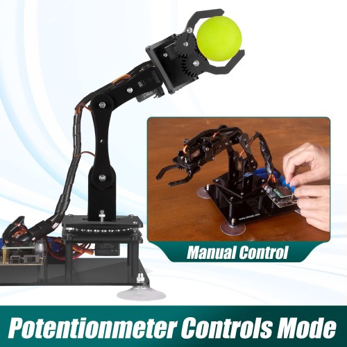 Adeept 5自由度 ロボットアームキット(Robot Arm Kit) DIYロボット キット STEM 知育 学習 OLEDディスプレイ 電子工作 プログラミング ロボットキット 10代と大人向け Arduino IDEと互換性_8