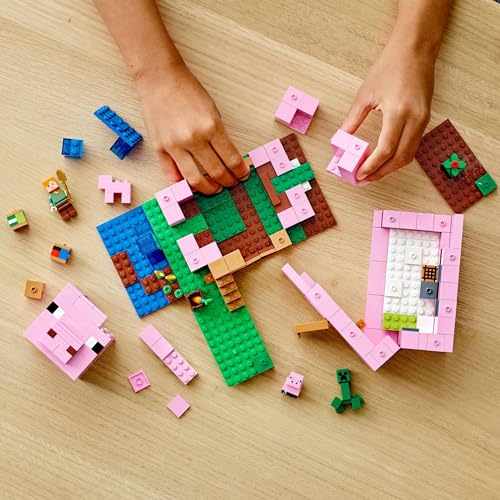 レゴ(LEGO) マインクラフト ブタのおうち 21170 おもちゃ ブロック クリスマスプレゼント プレゼント テレビゲーム 動物 どうぶつ 家 おうち 男の子 女の子 8歳以上_5