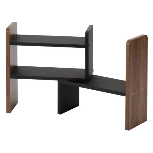 武田コーポレーション 調味料・伸縮式・コーナーにも使える ウォールナット/ブラック 40×16×40？ ヴィンテージ調 スパイスラック H1-VSR40WALの通販は 5,049円