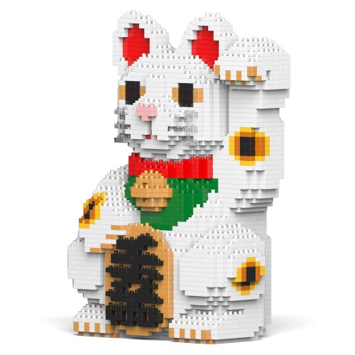 JEKCA ジェッカブロック 招き猫 白 01S-M01 Sculptor_3