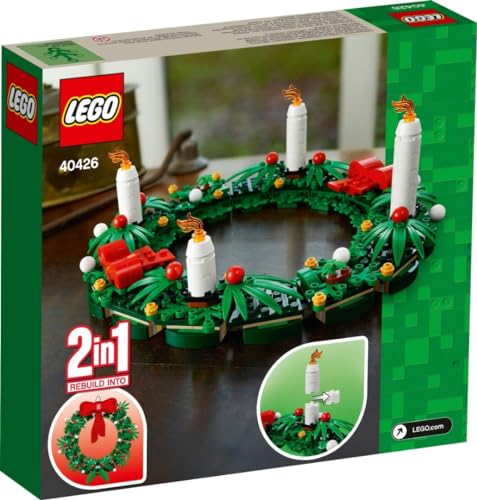 レゴ(LEGO) クリスマスリース 2-in-1 おもちゃ 玩具 プレゼント ブロック 男の子 女の子 子供 8歳 9歳 10歳 11歳 小学生 知育 インテリア雑貨 オシャレ クリスマス ギフト Christmas 40426_4