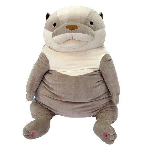 シナダグローバル(Shinada Global) もちシリーズ もちかわうそ グレー (XXL) 50×50×65cm ぬいぐるみ カワウソ アニマル MOKW-1800G