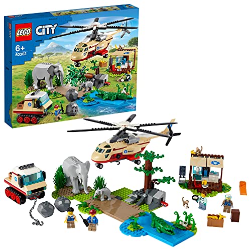 レゴ(LEGO) シティ 出動！どうぶつレスキュー 60302 おもちゃ ブロック プレゼント 乗り物 のりもの 動物 どうぶつ 男の子 女の子 6歳以上