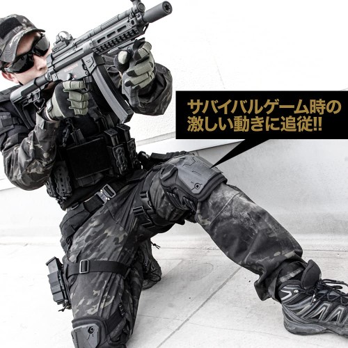 ライラクス(LayLax) [ニーシールド]サバイバルゲーム用 着脱簡単 膝