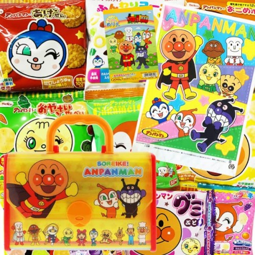 アンパンマンおえかきバッグセット付 アンパンマン 元気いっぱい お菓子詰め合わせセット