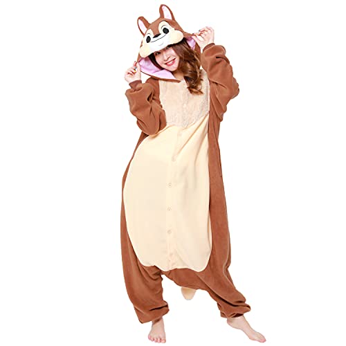 サザック フリース 大人用 着ぐるみ Disney ディズニー チップとデール [チップ]_1