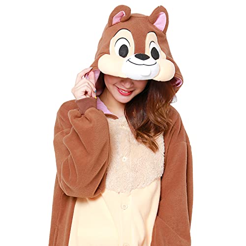 サザック フリース 大人用 着ぐるみ Disney ディズニー チップとデール [チップ]_4
