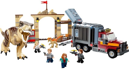 レゴ(LEGO) ジュラシック・ワールド おもちゃ 恐竜 T-レックスとアトロキラプトルの大脱走 クリスマスプレゼント クリスマス 76948 ブロック プレゼント きょうりゅう トラック 男の子 女の子 8歳以上_3