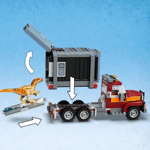 レゴ(LEGO) ジュラシック・ワールド おもちゃ 恐竜 T-レックスとアトロキラプトルの大脱走 クリスマスプレゼント クリスマス 76948 ブロック プレゼント きょうりゅう トラック 男の子 女の子 8歳以上_4