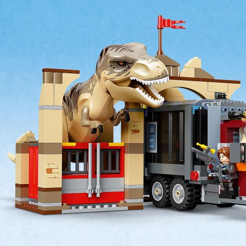 レゴ(LEGO) ジュラシック・ワールド おもちゃ 恐竜 T-レックスとアトロキラプトルの大脱走 クリスマスプレゼント クリスマス 76948 ブロック プレゼント きょうりゅう トラック 男の子 女の子 8歳以上_5