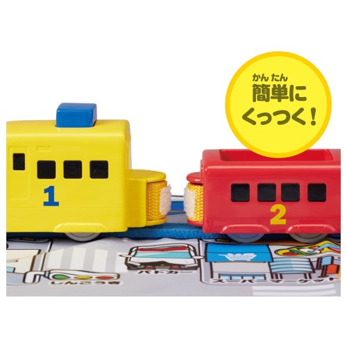 タカラトミー(TAKARA TOMY) 『 プラレール ぷっしゅでゴー! かんたんはじめてプラレール カラフルとっきゅうセット 』 電車 列車 おもちゃ 1歳半 玩具安全基準合格 STマーク認証 PLARAIL_6