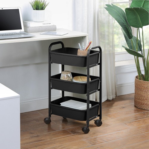 仕事場 サニーポイント キッチンワゴン スリム 3段ラック ミニ