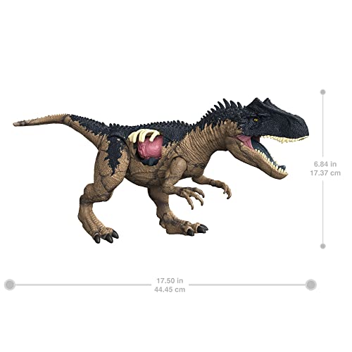 マテル ジュラシックワールド(JURASSIC WORLD) 新たなる支配者 ダメージ! ほえるアロサウルス 全長:約50？ 4才~ HFK06 ベージュ 大_1