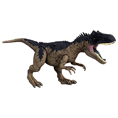 マテル ジュラシックワールド(JURASSIC WORLD) 新たなる支配者 ダメージ! ほえるアロサウルス 全長:約50？ 4才~ HFK06 ベージュ 大_5