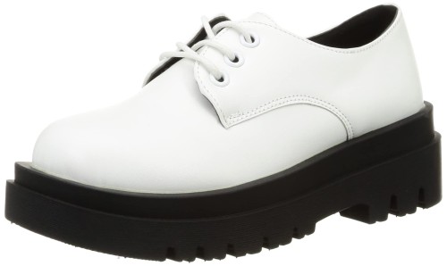 [リバティー ドール] レースアップシューズ オックスフォードシューズ 厚底 5cmヒール プレーン スクウェアトゥ ユニセックス