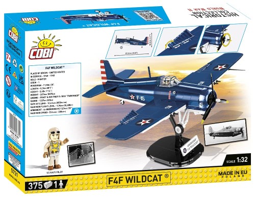Cobi Historical Collection #5731 F4F ワイルドキャット (アメリカ軍) 1/32スケール_1