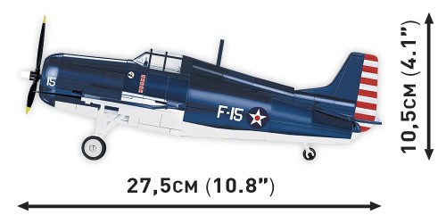 Cobi Historical Collection #5731 F4F ワイルドキャット (アメリカ軍) 1/32スケール_5