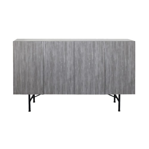 大川家具 GART サイドボード 幅150cm 高さ80cm 紙漉き模様 ダークグレー 国産 SEROの通販は 81,352円