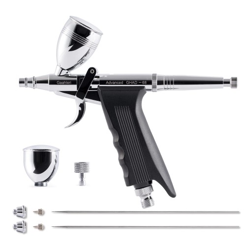 Gaahleri エアブラシダブルアクション トリガータイプ Advanced Series GHAD-68 (自定心挿入式ノズル構造) ノズル口径0.38  0.5mm模型 塗装