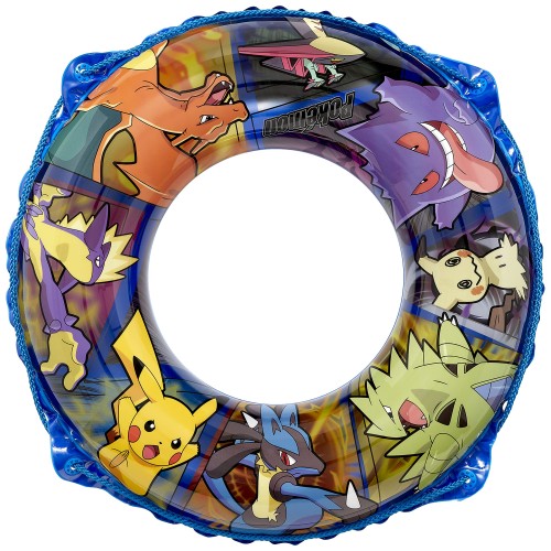 イガラシ ポケモン70cmウキワ ブルー（ロープ付き） 膨らんだ状態のウキワの内周は約95〜100cm AHB-170V