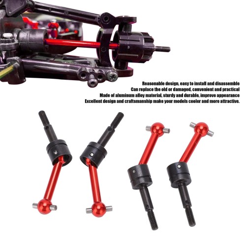 4個メタル RCドライブシャフトドライブシャフトスチール CVD 70mm