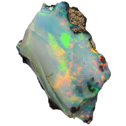 [N2 stone Natural] 天然鉱物 プレシャス オパール (precious opal) - エチオピア産 | 宝石 原石 | (1076 | 一点物 約8ct [長辺19mm])