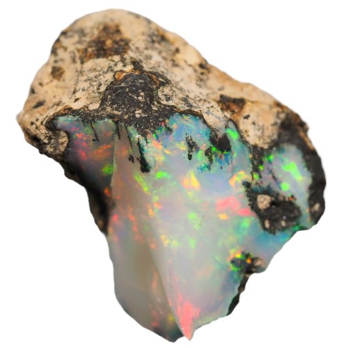 [N2 stone Natural] 天然鉱物 プレシャス オパール (precious opal) - エチオピア産 | 宝石 原石 | (1061 | 一点物 約14ct [長辺21mm])