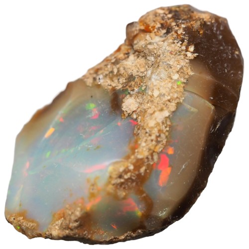 [N2 stone Natural] 天然鉱物 プレシャス オパール (precious opal) - エチオピア産 | 宝石 原石 | (1060 | 一点物 約14.6ct [長辺23mm])