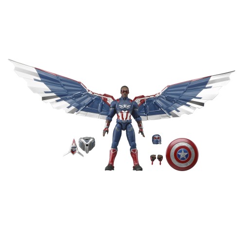 ハズブロ(HASBRO) MARVEL マーベルレジェンド・シリーズ キャプテン・アメリカ キャプテン・アメリカ:ブレイブ・ニュー・ワールド コレクタブル 6インチ(15cm)サイズ デラックスアクションフィギュア G0158 正規品