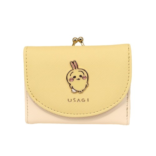 アルディ 三つ折り財布 ちいかわ うさぎ イエロー CHI3-2
