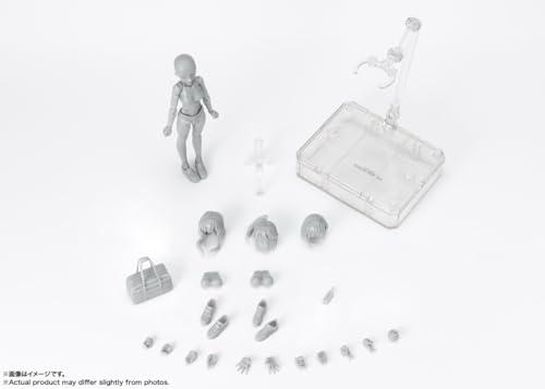 TAMASHII NATIONS S.H.フィギュアーツ ボディちゃん -スクールライフ- Edition DX SET (Gray Color Ver.) 約130mm PVCABS製 可動フィギュア_1