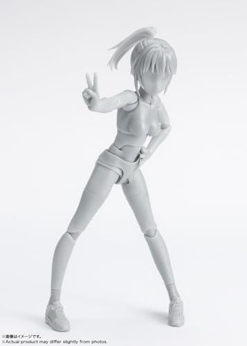 TAMASHII NATIONS S.H.フィギュアーツ ボディちゃん -スクールライフ- Edition DX SET (Gray Color Ver.) 約130mm PVCABS製 可動フィギュア_4