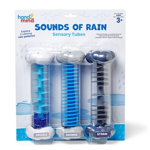 ラーニング リソーシズ リラックス雨音ボトル 小雨・にわか雨・嵐 3本セット 感情コントロール SEL リラックスグッズ おもちゃ 3歳 96019 正規品