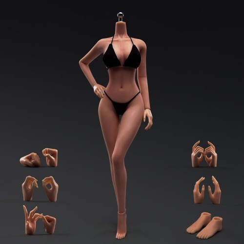 1：6比例化粧女性の体と服の超柔軟な関節動作図青美黒肌のシームレスな体の大きい胸の趣味コレクション