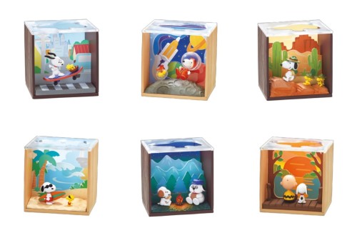リーメント ピーナッツ SNOOPY Scenery Box 1BOX 約H115×W70×D60mm PVC製