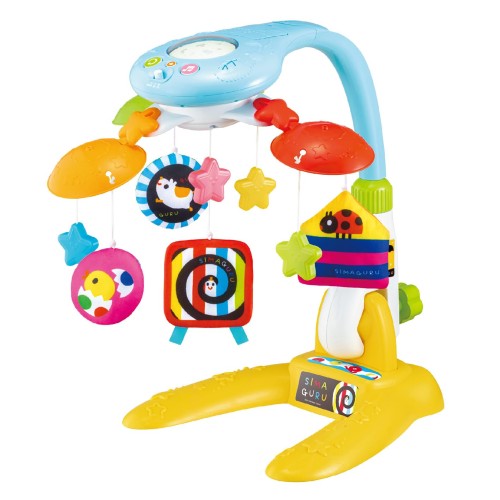 ジョイパレット 泣きやむ! 笑う! ねんねも♪しましまぐるぐる4wayプロジェクターメリー