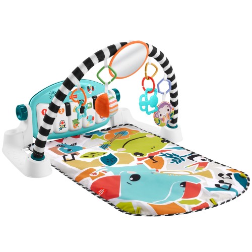 フィッシャープライス(fisher price) あんよでキック! 感覚が育つ4WAYバイリンガル・ピアノジム 赤ちゃん・幼児おもちゃ 室内遊具 ベビージム ・ プレイマット ・ 英語 ・ 外国語 0ヵ月から マルチ HYJ72